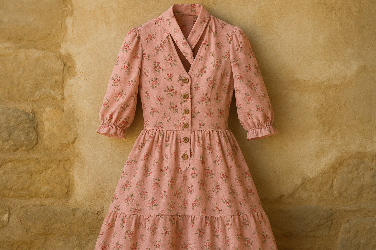 Vestito Country Rosa - Immagine Principale con Logo