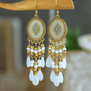 Orecchini Etnici Pendenti Bianchi | Paradiso Bohemien