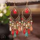 Orecchini Pendenti Lunghi con Pietre Colorate | Paradiso Bohemien
