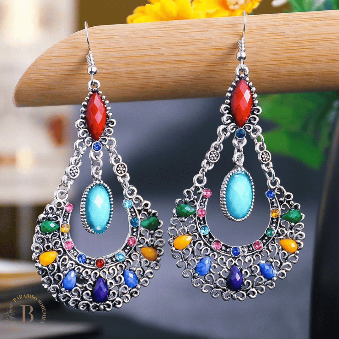 Orecchini Boho Style multi-colorate| Paradiso Bohemien