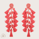 Orecchini Boho Hippy colore rosa | Paradiso Bohemien