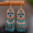 Orecchini Lunghi con Pietre Turchese | Paradiso Bohemien