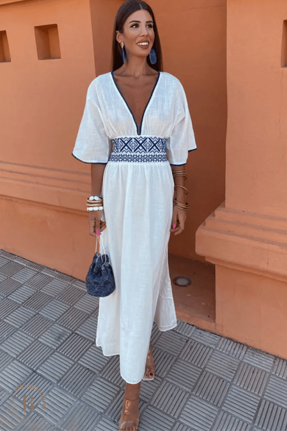 Abito Maxi Bianco Boho Chic Estivo | Paradiso Bohemien