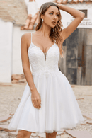 Vestito Bianco Corto da Sposa | Paradiso Bohemien