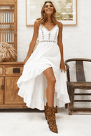 Vestito Bianco Corto Davanti e Lungo Dietro | Paradiso Bohemien