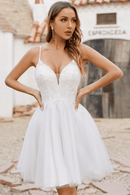 Vestito Bianco Corto da Sposa | Paradiso Bohemien