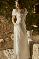 Vestito Bianco in Cotone Lungo | Paradiso Bohemien