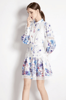 Vestito Bianco con fiori in stile Hippie Chic | Paradiso Bohemien