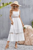 Outfit Vestito Bianco Lungo in Pizzo | Paradiso Bohemien