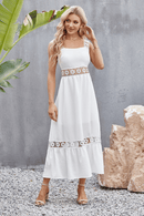Vestito Bianco Estivo Lungo in Pizzo | Paradiso Bohemien