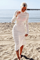 Vestito Bianco all'Uncinetto Lungo | Paradiso Bohemien