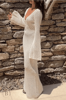 Abito Boho Chic Bianco Lungo