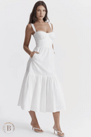 Abito Bianco Semplice per Estate | Paradiso Bohemien