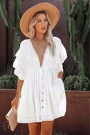 Abito Corto Bianco Estivo | Paradiso Bohemien