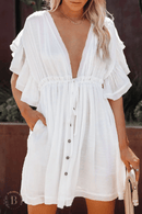 Abito Corto Bianco legero | Paradiso Bohemien