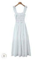 Abito Lungo da Spiaggia in Pizzo | Paradiso Bohemien