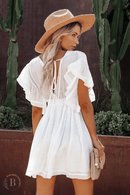 Abito Corto Bianco | Paradiso Bohemien