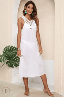 Abito Bianco Trasparente macrame | Paradiso Bohemien