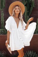 Abito Corto Bianco per estate | Paradiso Bohemien