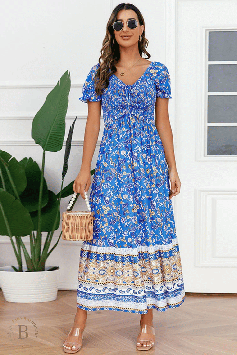 Vestito Blu Lungo Estivo | Paradiso Bohemien