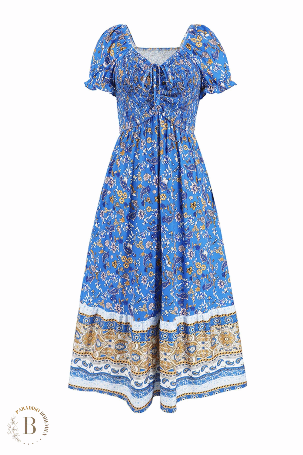 Vestito Blu Lungo Estivo | Paradiso Bohemien