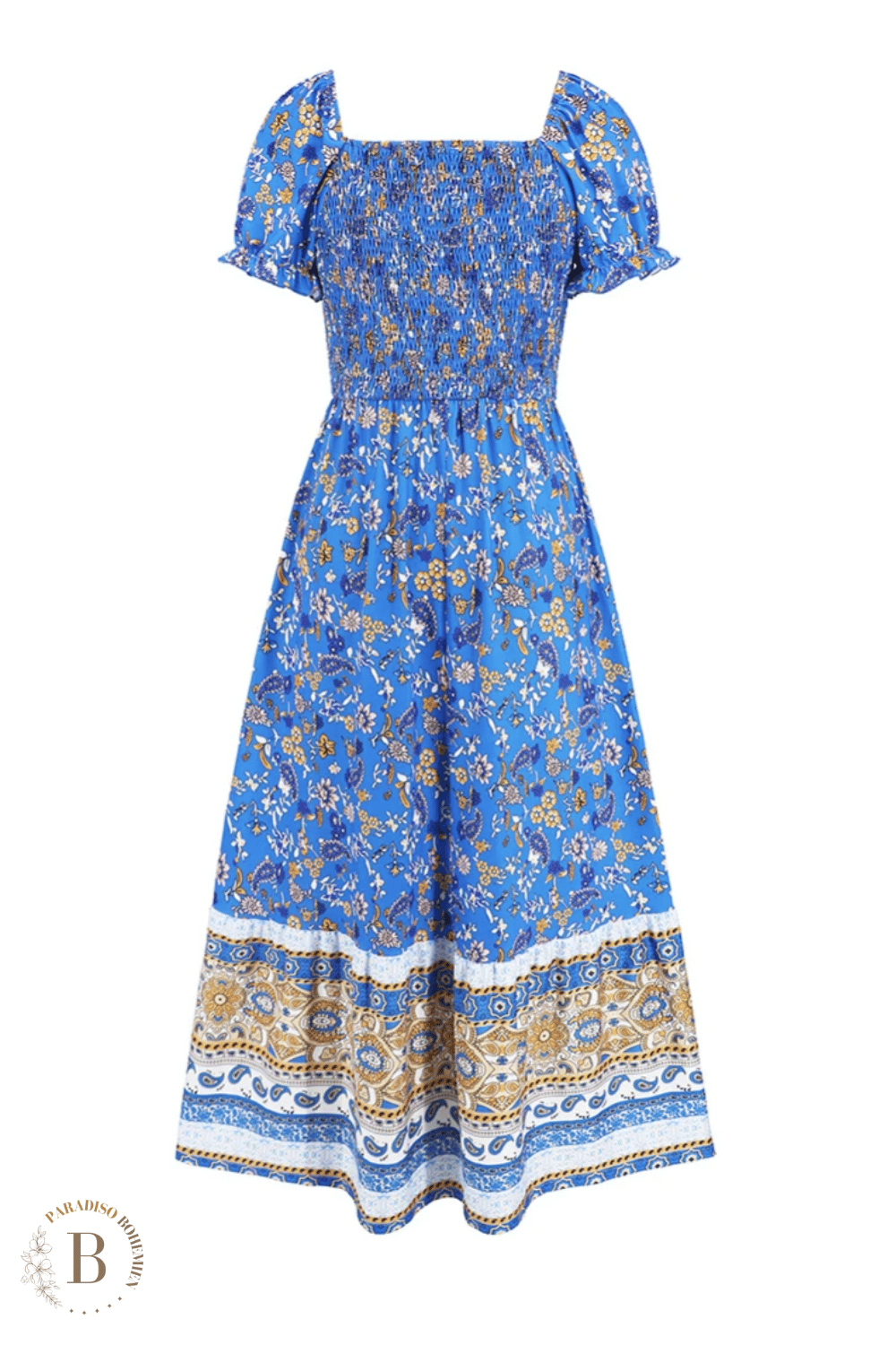 Vestito Blu Lungo Estivo | Paradiso Bohemien