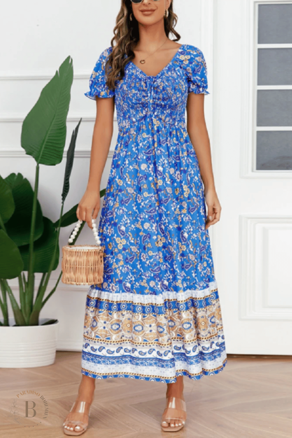 Vestito Blu Lungo Estivo | Paradiso Bohemien