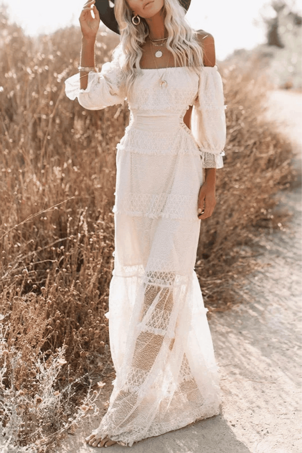 Abito Lungo Bohemien Chic da Donna