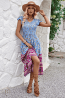 Vestito Estivo Blu e Rosso | Paradiso Bohemien
