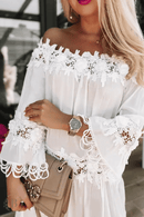 Vestito Corto Bianco Pizzo | Paradiso Bohemien