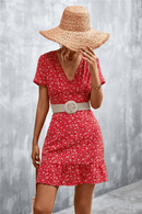 Vestito Corto Rosso Boho Chic | Paradiso Bohemien