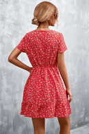 Abito Corto Rosso Boho Chic | Paradiso Bohemien