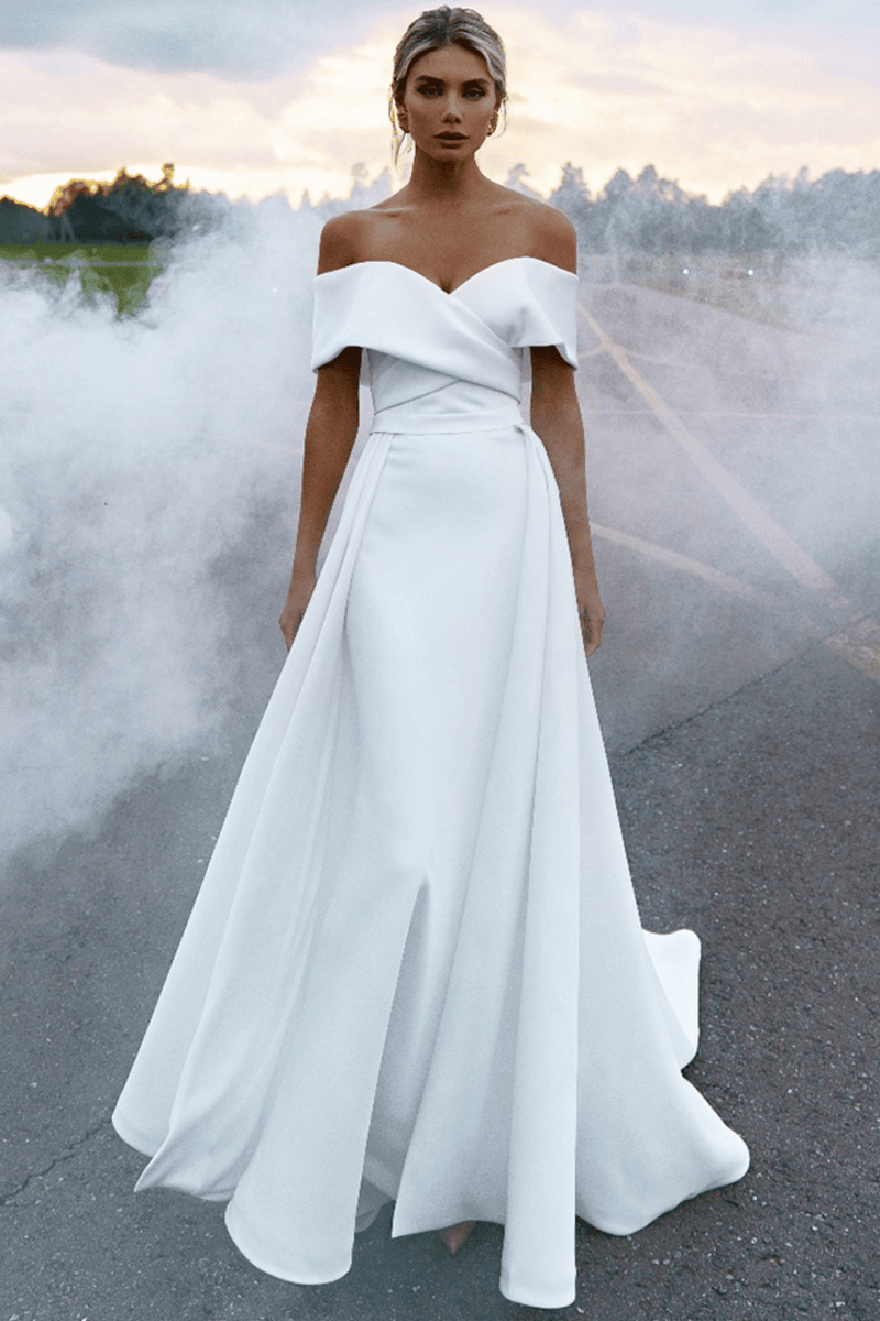 Abito bianco semplice discount