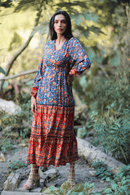 Vestito Floreale Maniche Lunghe | Paradiso Bohemien