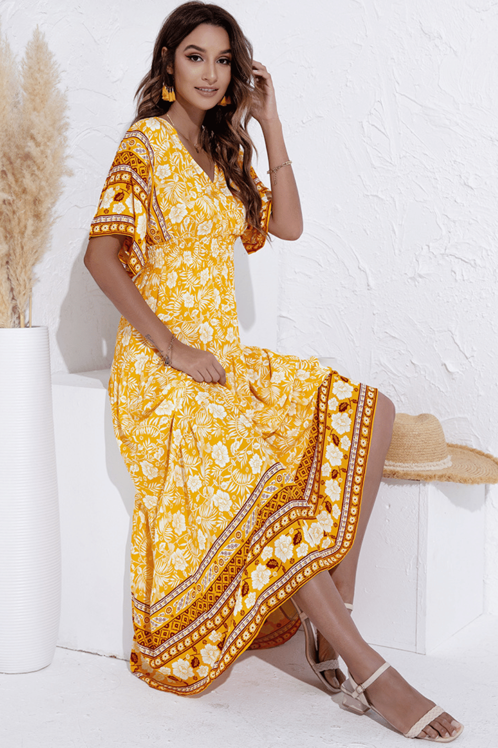 Vestito Giallo Boho Lungo | Paradiso Bohemien