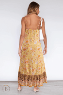 Vestito Giallo Lungo Country Chic | Paradiso Bohemien