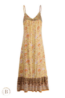 Vestito Elegante Giallo Country Chic | Paradiso Bohemien