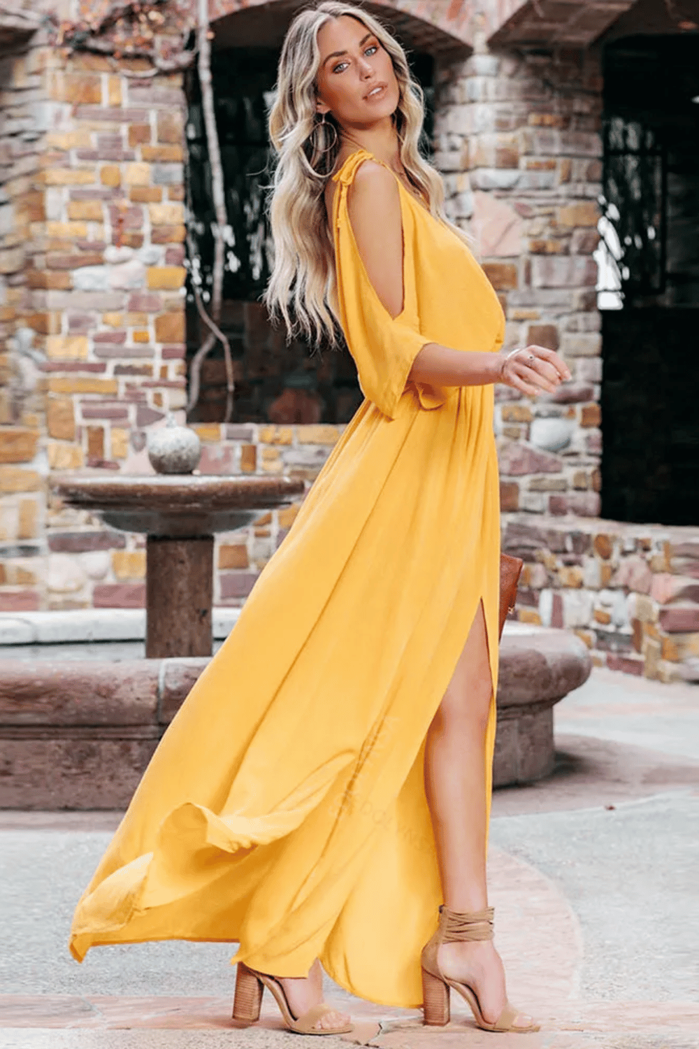 Vestito Giallo Lungo Boho | Paradiso Bohemien