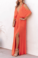 Vestito Lungo Arancione Bohemien Chic | Paradiso Bohemien