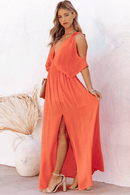 Vestito Lungo Arancione Bohemien | Paradiso Bohemien
