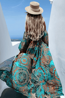 Vestito Lungo con Spalle Scoperte e Maniche Lunghe a Sbuffo | Paradiso Bohemien