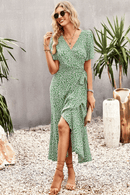 Vestito Verde a Fiori | Paradiso Bohemien