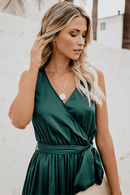 Vestito Verde Lungo da Sera Boho Chic