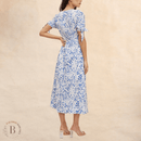 Abito da Cerimonia in Stile Country Blu Estate | Paradiso Bohemien