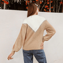 Maglione Donna Bianco Elegante maniche lunghe | Paradiso Bohemien