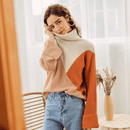 Maglione Multicolor Donna con collo alto | Paradiso Bohemien