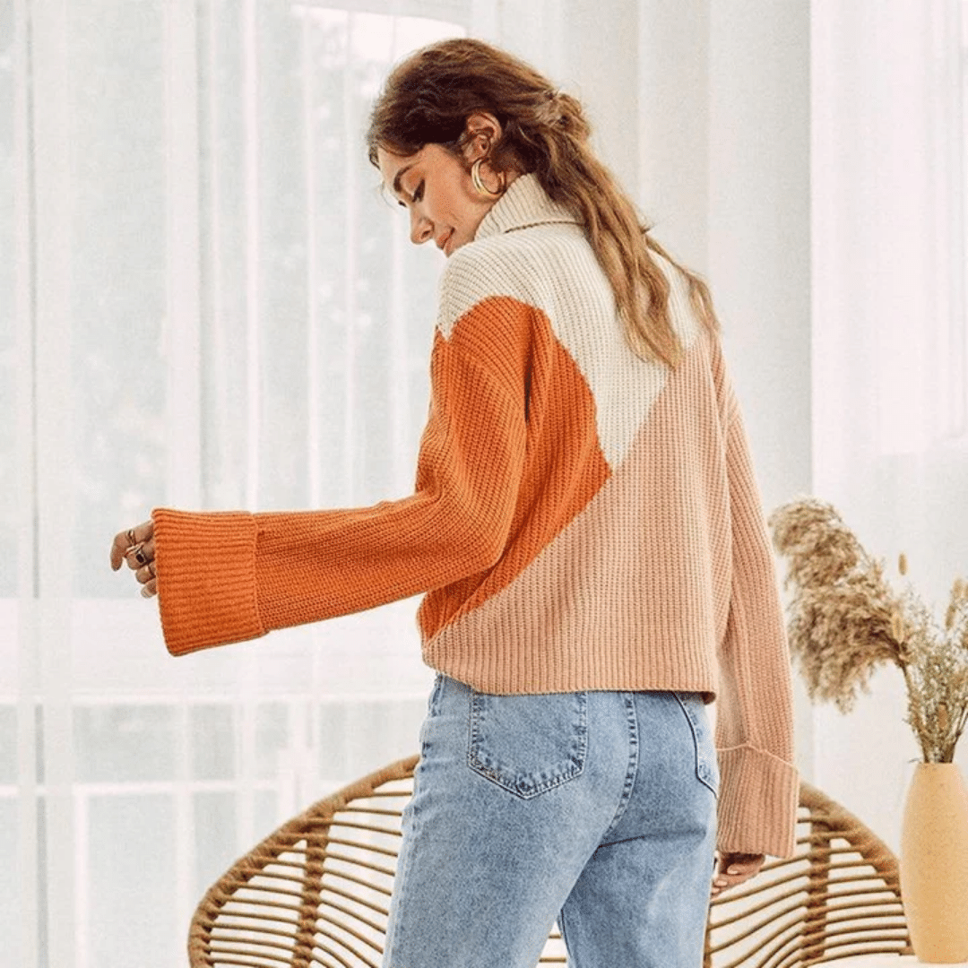Maglione Multicolor Donna en maniche lunghe | Paradiso Bohemien