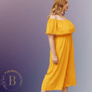 Tuta gialla in taglie grandi per estate | Paradiso Bohemien