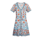 Abito Tunica Corto a fiori per stile Hippie Chic