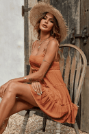 Abito Boho Estivo Arancione  | Paradiso Bohemien